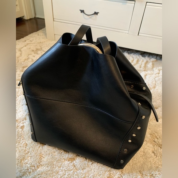 Zara Leather Bag with Stud Details - Picture 3 of 4